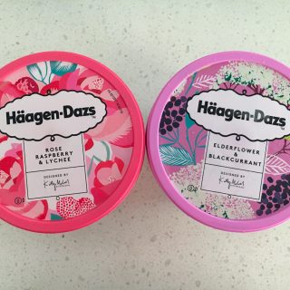 Haagen-Dazs - Rose Raspberry and Lychee and Elderflower and Blackcurrant - Top